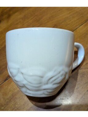 Christian Dior FRENCH COUNTRY ROSE OYSTER WHITE Coffee Mug 3 1/8" Retired